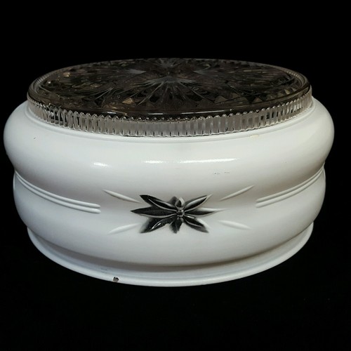 Frosted Glass Vintage Light Fixture Clear Cut Glass Ceiling Light Shade