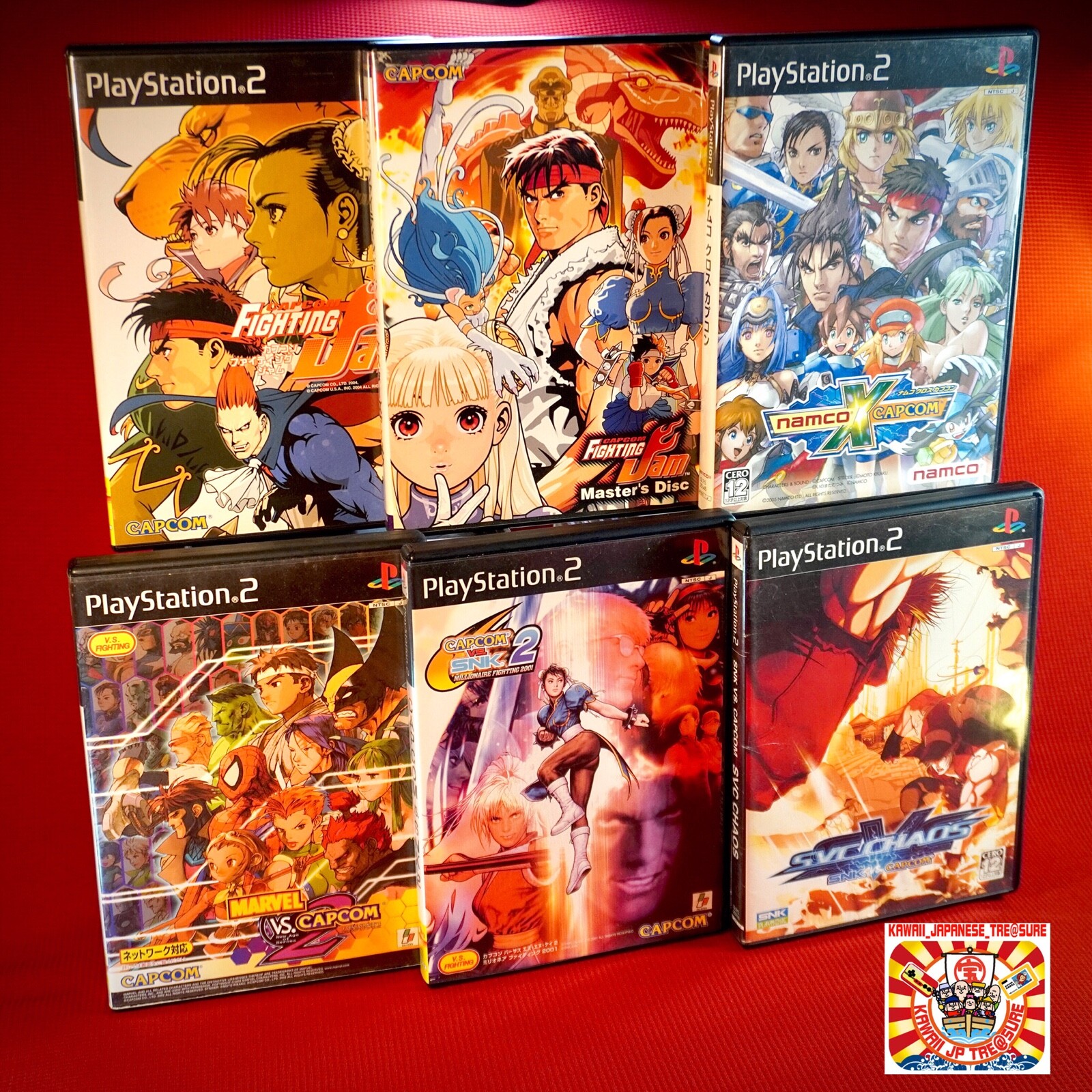 Capcom X Namco Vs Marvel SNK Fighting Jam SVC Lot 6 | PS2 Capcom X Namco Vs Marvel SNK Fighting Jam SVC Lot 6 | PS2