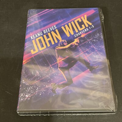 John Wick: Chapters 1-3 (DVD) Keanu Reeves.NEW FACTORY SEALED Free Shipping