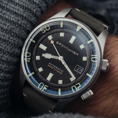Pre-owned Spinnaker Bradner Stainless Steel 42mm Japanese Automatic Wristwatch
