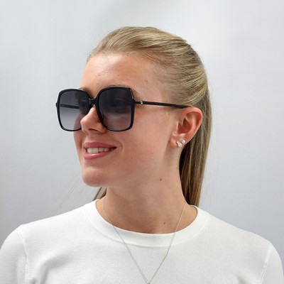 Pre-owned Gucci Sunglasses Gg0544s 001 Black Grey Gradient In Gray