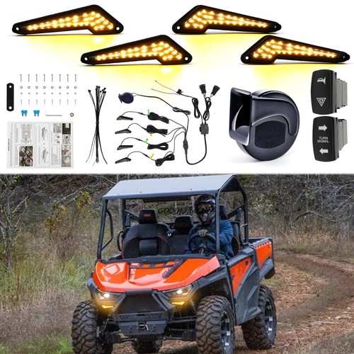 パーツ Requested by thy | Custom turn signals For Intimidator 4x4 GC1K UTV Turn Signals Street Legal Kit w/ Horn