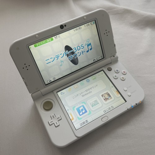 New Nintendo 3DS XL LL Pearl White Console Stylus Japanese