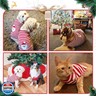HRTTSY Dog Christmas Sweater Cute Santa Cat Puppy Sweaters Soft Warm Fall Winter Dogs Clothes Striped Ugly Xmas Pet Sweatshirt Knitted Doggie Vest Outfits for Small Medium Large Dogs(Santa,XXS)