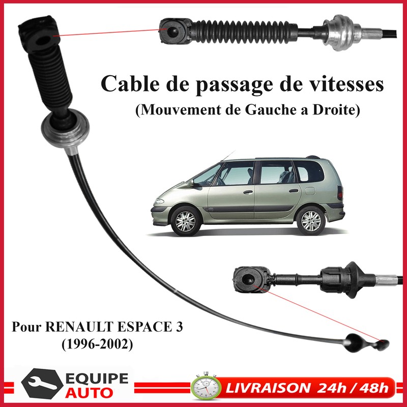 Cable De Selection Vitesses Pour Renault Espace Iii - 3 - Commande De Vitesse