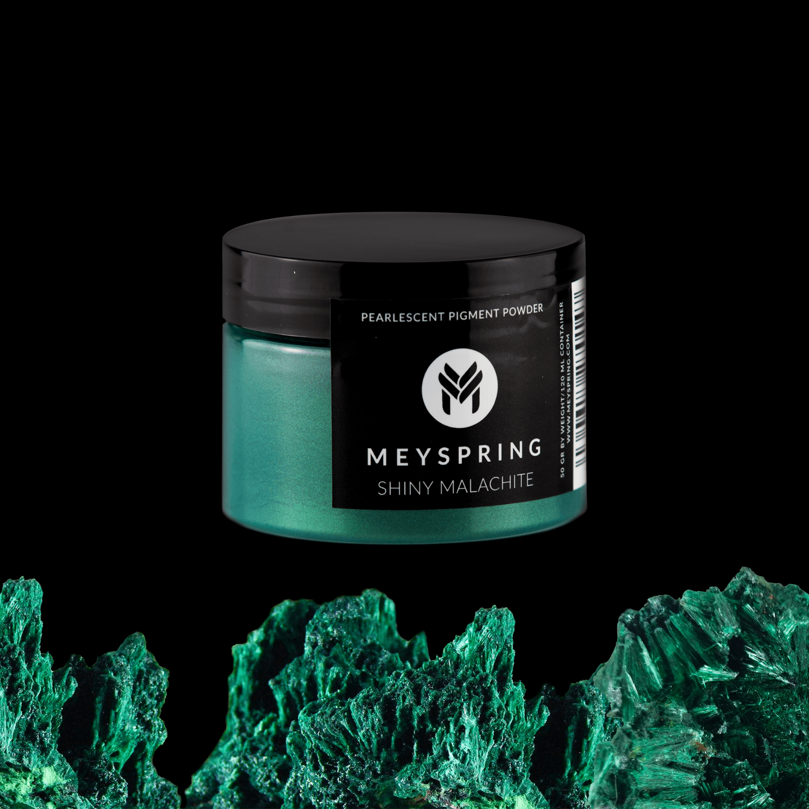 MEYSPRING Shiny Malachite Mica Powder for Epoxy - Resin Color Pigment 