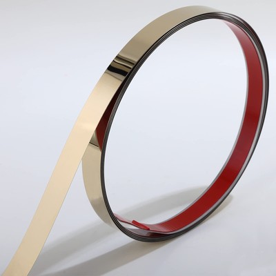 Molding & Wall Trim | Gold Metalized Mirror-Like Finish, Peel and Stick Desig...