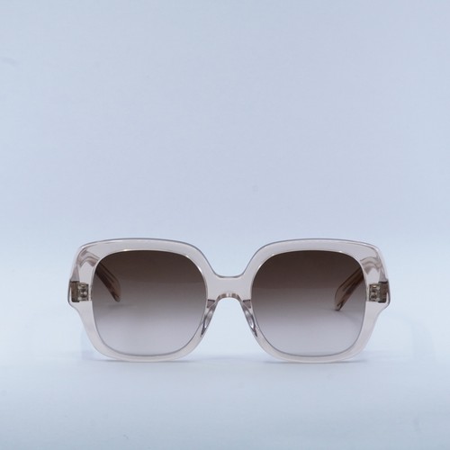 Pre-owned Celine Cl40241f 72f Transparent Pink/brown Gradient 55-19-140 Sunglasses