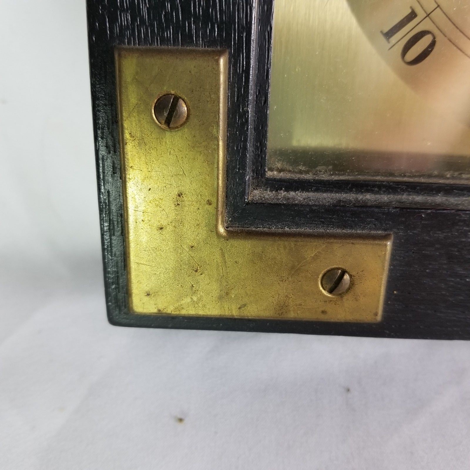 Vintage Springfield Hygrometer Thermometer Barometer Weather Station Black