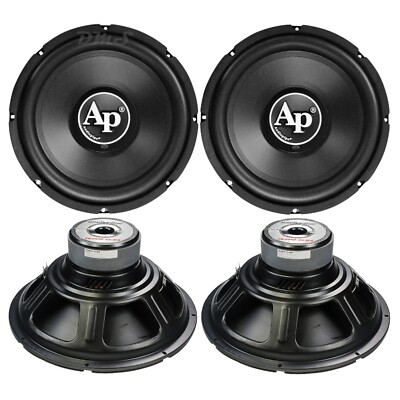 (4) Audiopipe TS-PP2-15-D4 | 15 Inch 1500W DVC 4 Ohm Car Audio Subwoofers 15in.