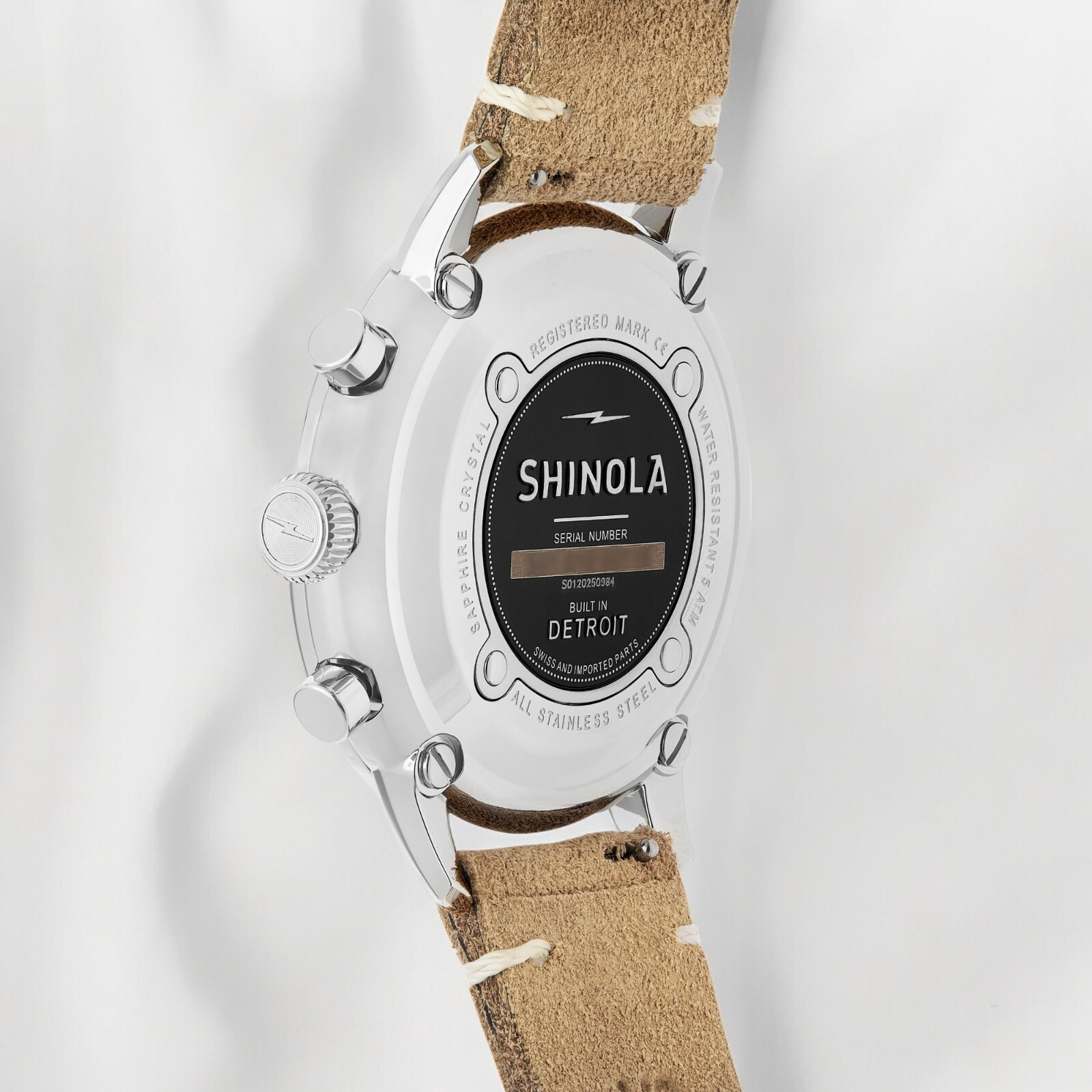 Pre-owned Shinola Detriot Men's The Traveler S0120250984 2 Eye Chronograph Watch $850