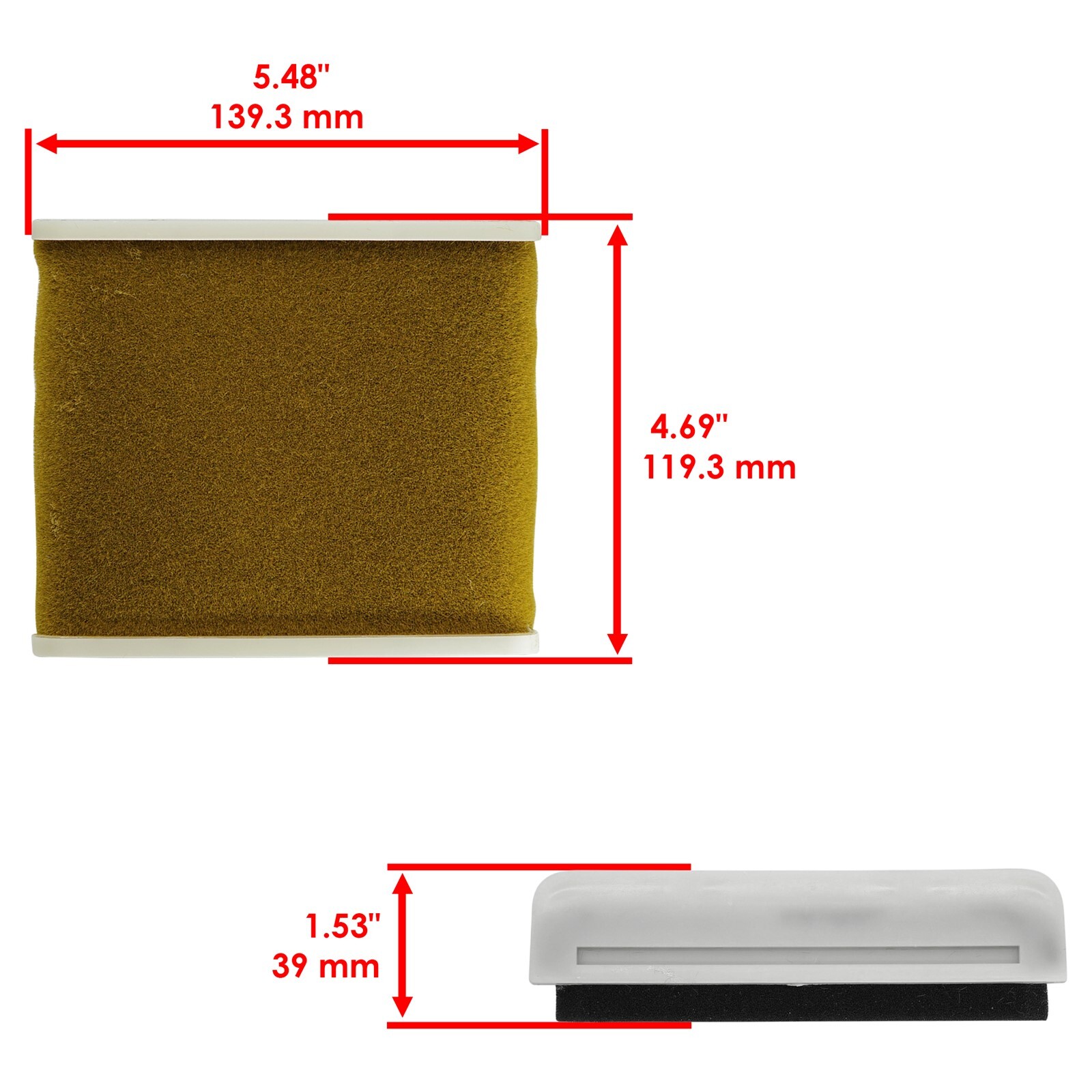 Caltric Air Filter For Kawasaki EX500 1987-1993/EX500 Ninja 500 1994-2009