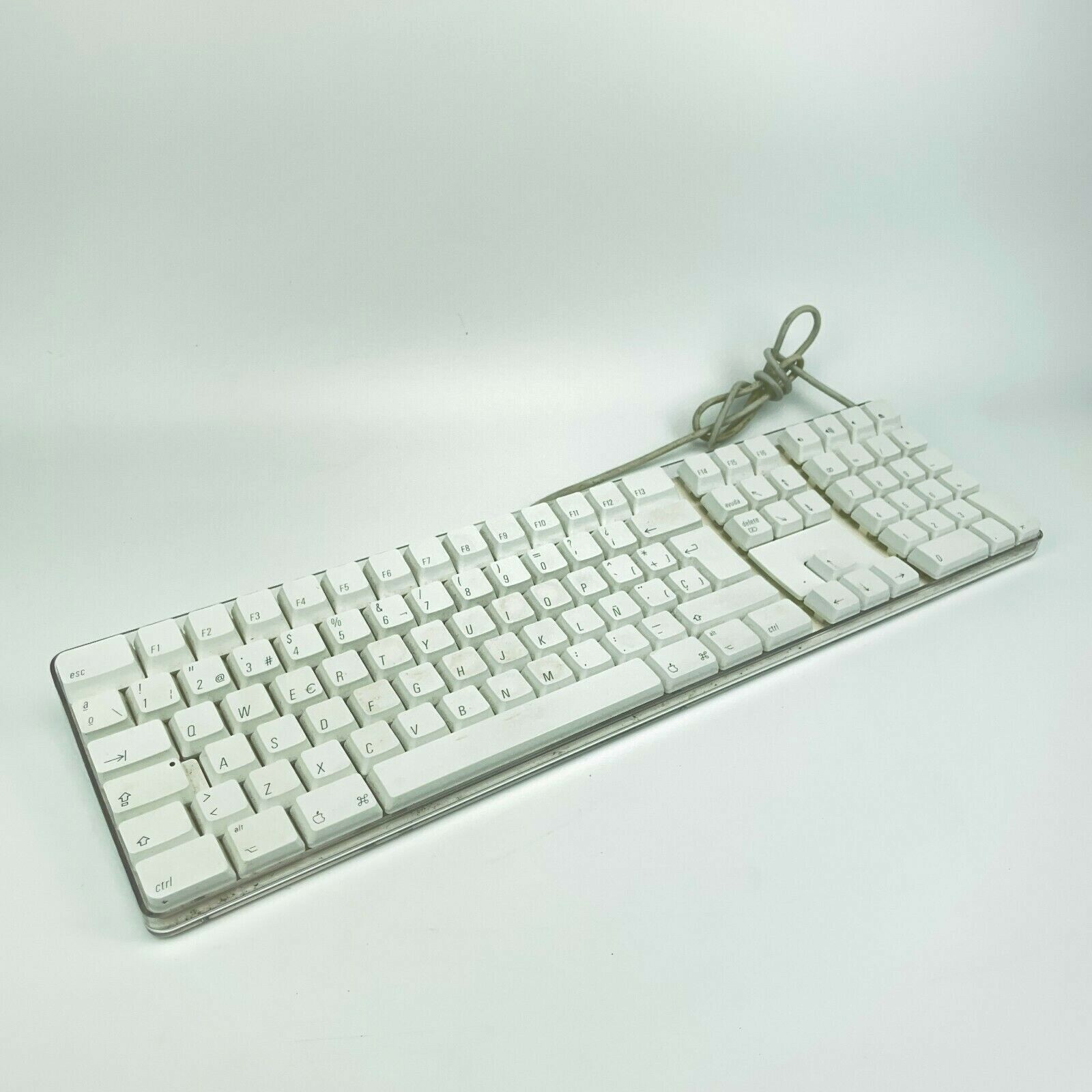 Genuine Apple G4 iMac G5 Mac White USB Keyboard W/ 2 USB A1048 Fast