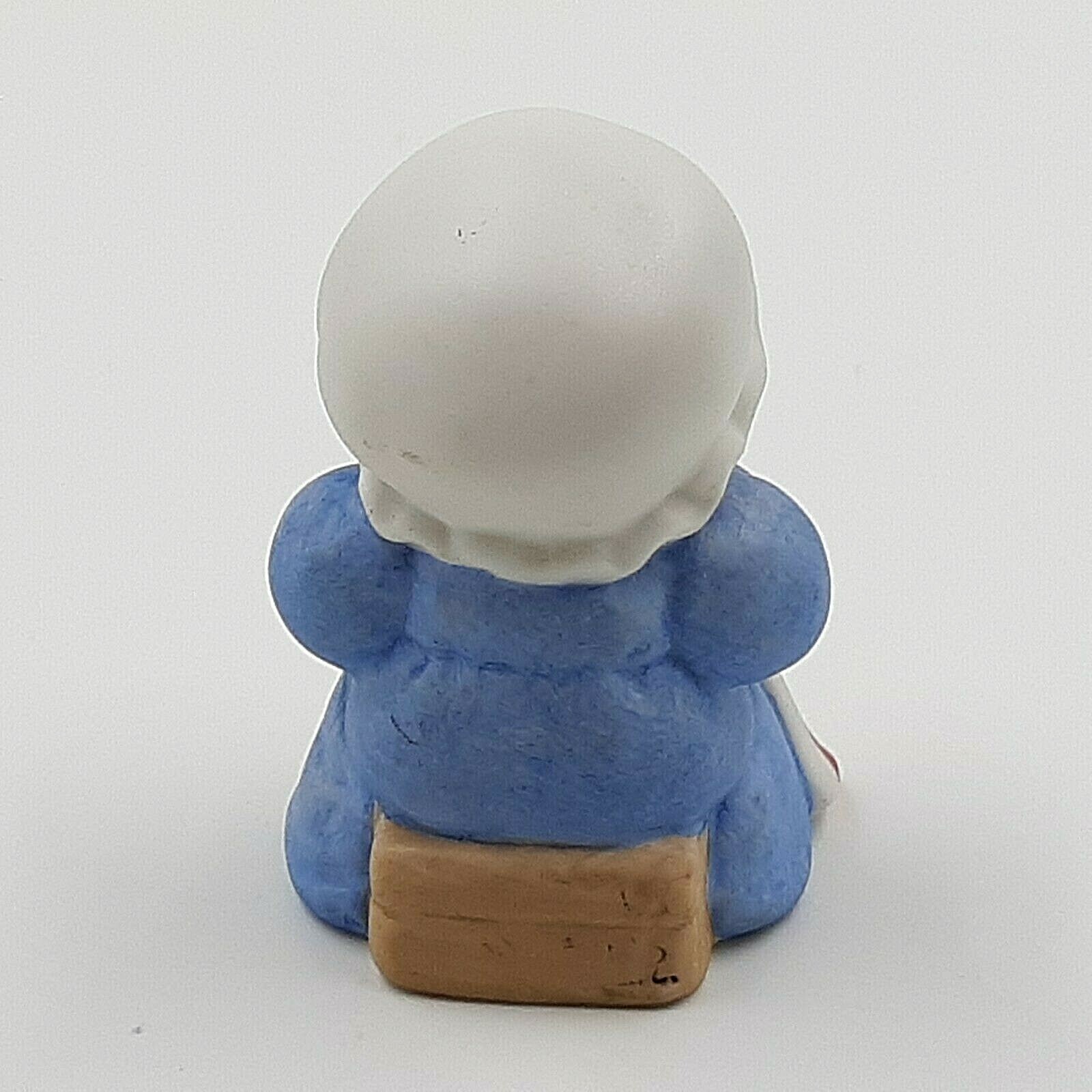 Vintage Betsy Ross Bear Figurine Sewing American Flag 1986 Lucy Rigg Enesco