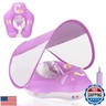 LOOWARTS Baby Pool Float with Canopy and Safety Seat,Infant Swim Float and Pool Float and Baby Water Float and Swimming Floats UPF50+ UV Protection for Kids from 3 to 36 Months.(S:3-12 Month/L:6-36 Month)