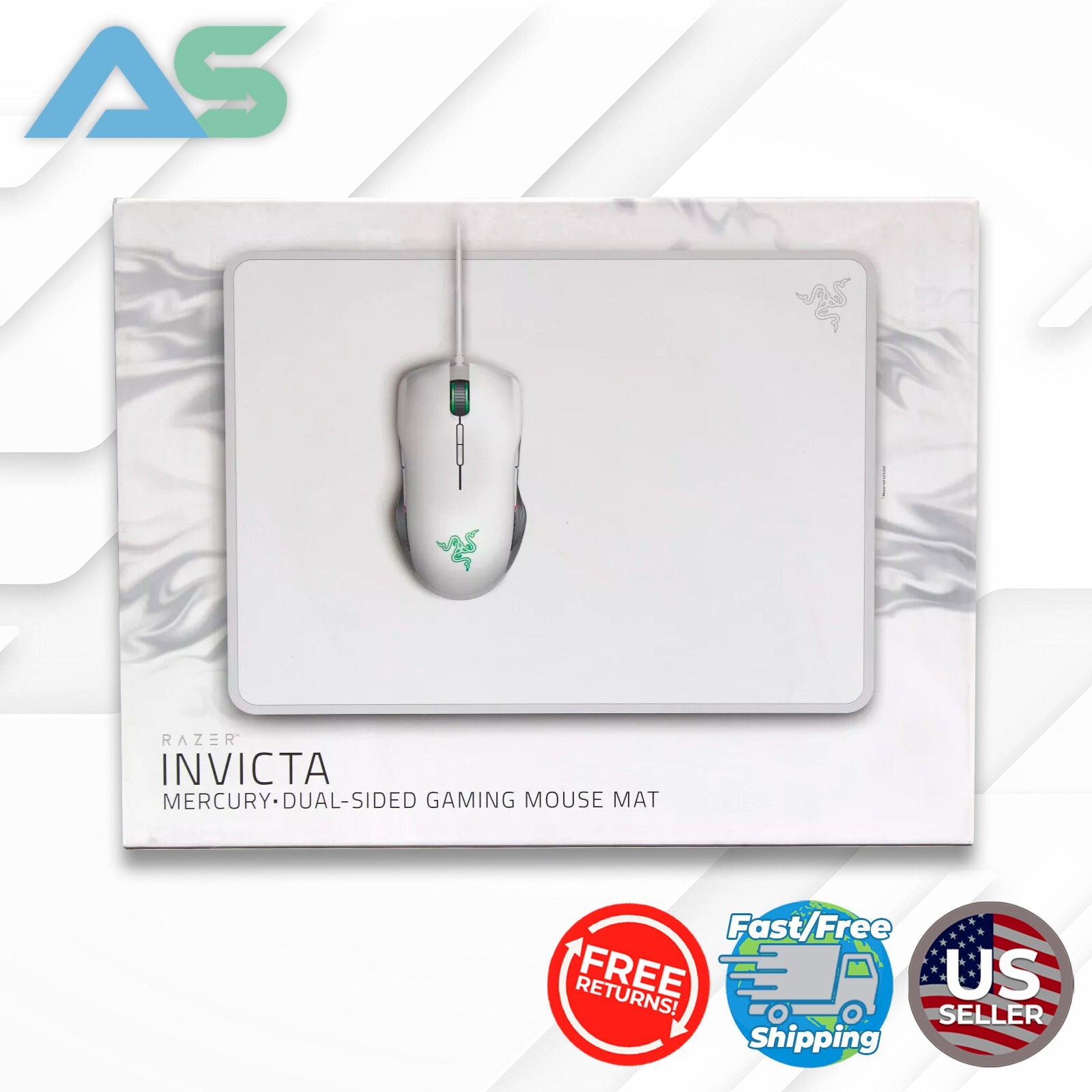 PC周辺機器 RAZER INVICTA MERCURY MOUSE MAT Razer Invicta Mercury Dual-Sided Gaming Mouse Pad: Aircraft