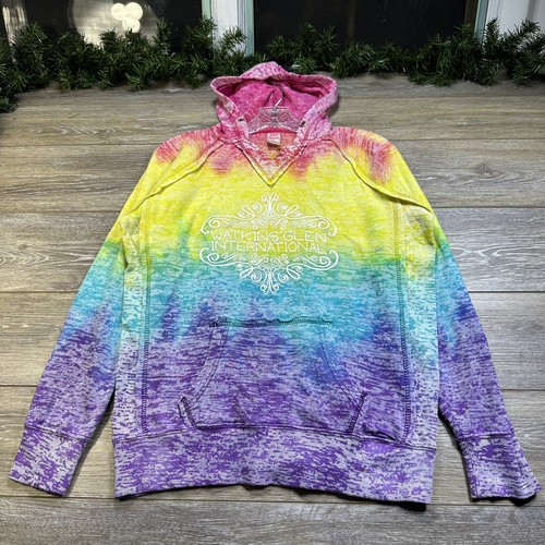 【COLOR iN ID】Cotton Balloon Hood Field Jumper Watkins Glen Sweatshirt Size Small MV Sports Nature Park