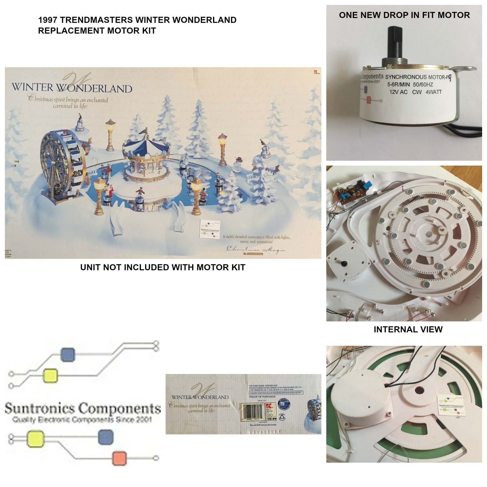 L) Trendmasters - Winter Wonderland - REPLACEMENT MOTOR