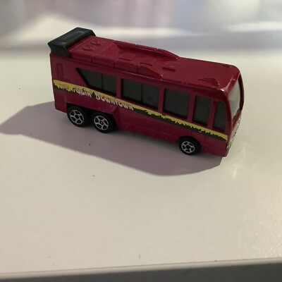 Hot Wheels Haulers GOIN' DOWNTOWN Metro Bus Maroon 1999