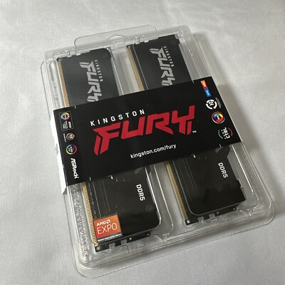 Kingston FURY Beast 32GB (2 x 16GB) 288-Pin PC RAM DDR5 6000 - KF560C30BBEAK2-32