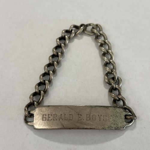 Vintage Military USN USNR Navy WW2 Sterling Silver ID