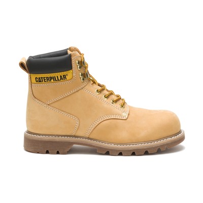 Мужские рабочие ботинки Caterpillar Second Shift со стальным носком Honey Nubuck 12 W Work Boots