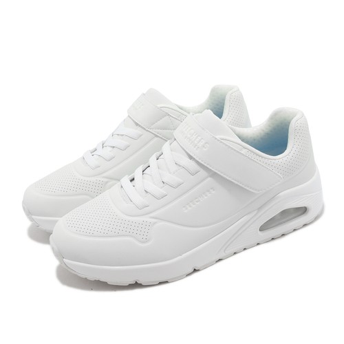 

Skechers Uno-Air Blitz White Kids Women Strap Casual Lifestyle Shoes 403673-LW, Белый, Uno-air Blitz