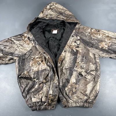 Stearns Dry Wear Jacket Mens Large Realtree Hardwoods 20-200 Camoflauge