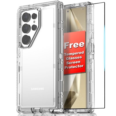 For Samsung Galaxy S24 S23 S22 Plus Ultra Shockproof Dual Layer Heavy Duty Case
