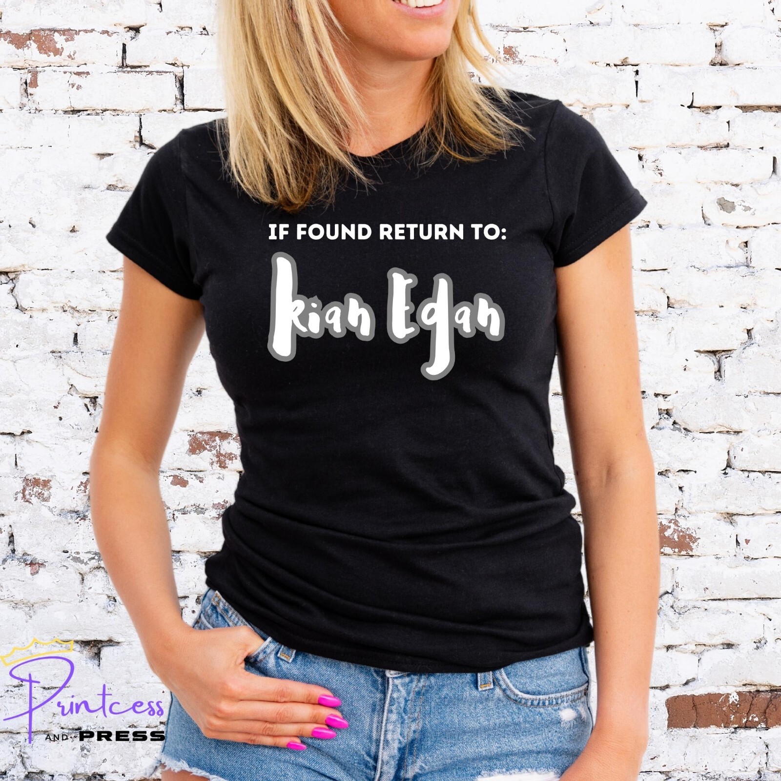 IF FOUND RETURN TO KIAN EGAN T-SHIRT, TOUR, WESTLIFE, Unisex and Lady Fit