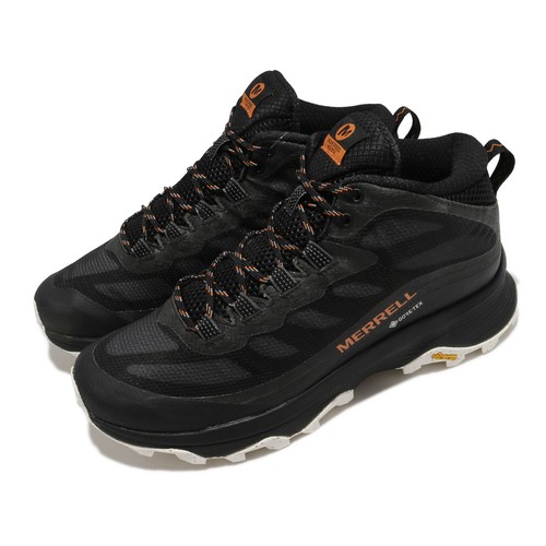 

Merrell Moab Speed Mid GTX Gore-Tex Черный Оранжевый Мужчины На открытом воздухе Походы J135409, Moab Speed Mid Gtx