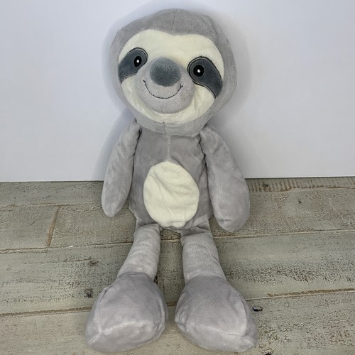 Simon the Sloth 15” Plush Stuffed Animal Kellytoy Grey Lovey Toy