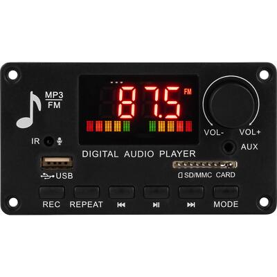 2 x 40W Amplifier Decoder Board with Bluetooth 5.0, FM Radio, MP3 Player and IR