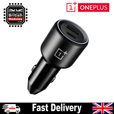 OnePlus SUPERVOOC 80W Car Charger 2 Port Dual Charging USB C USB