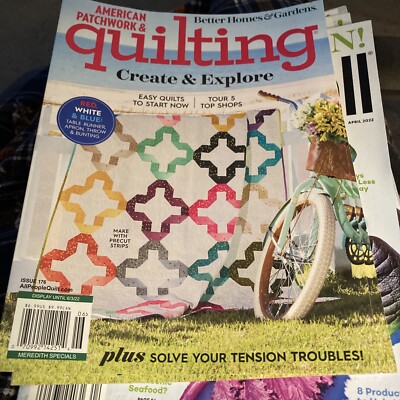 American Patchwork and Quilting magazine. Issue 176  June 2022.   T-528