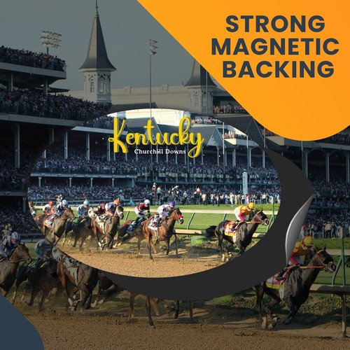 Magnet Me Up Kentucky Churchill Downs Racing Complex Oval Magnet Decal, 4x6 Inch