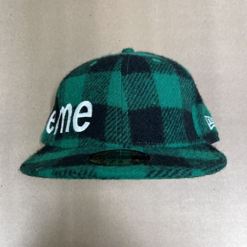 帽子 Supreme Buffalo Check Camp Cap1 2007 Supreme New Era Buffalo Check Plaid Hat Side Logo Green