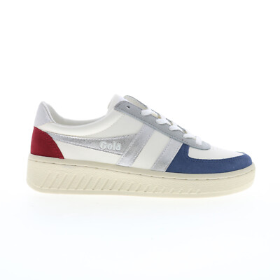 Женские кроссовки Gola Grandslam Quadrant CLB207 из белой кожи в стиле лайфстайл