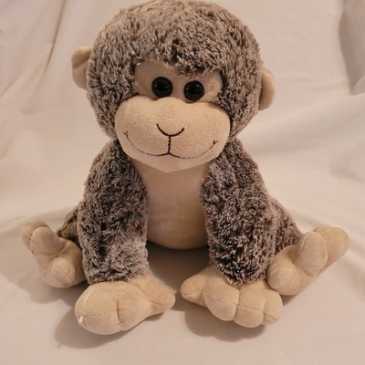 gray stuffed monkey