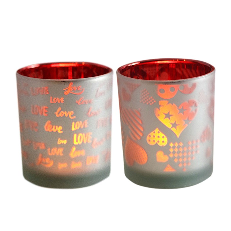 Small Romantic Glass Modern Tealight Candle Holder