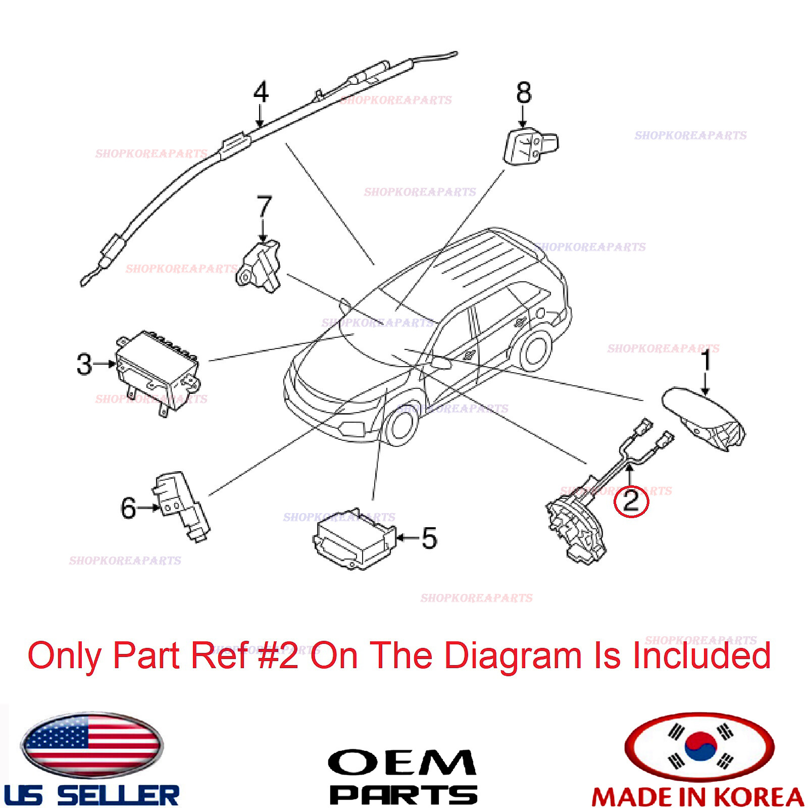 Genuine Clock Spring Module Contact Wiring OEM KIA OPTIMA 11-13 W/ Heated Seats