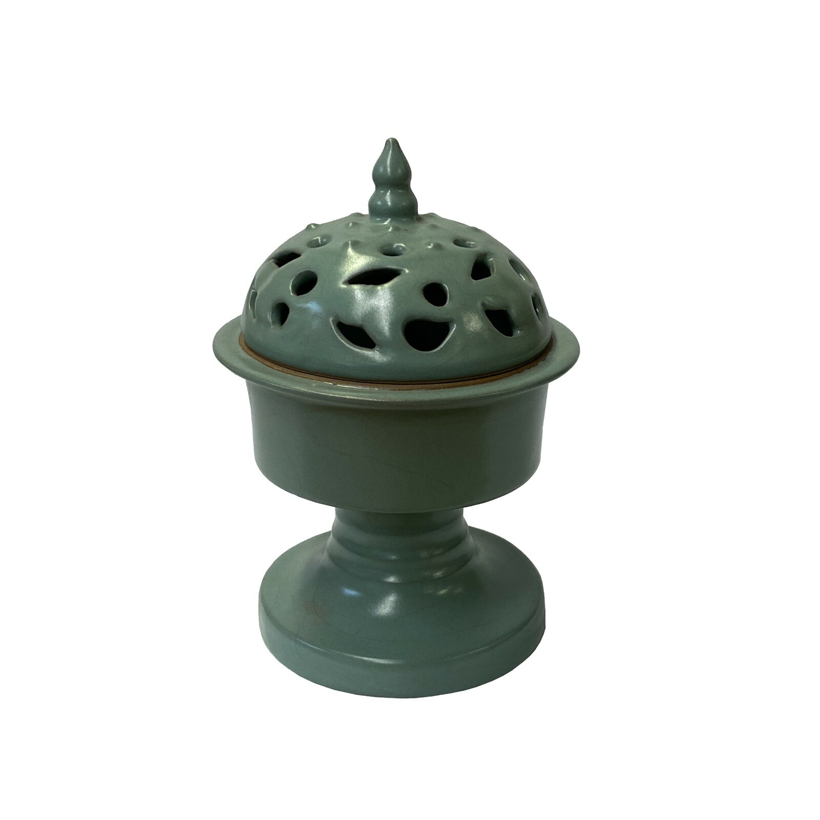 Ru Ware Celadon Green Crackle Ceramic Incense Holder Display ws1420S Ru Ware Celadon Green Crackle Ceramic Incense Holder Display ws1420S