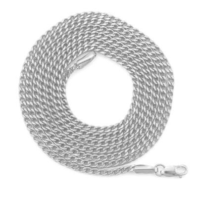 Pre-owned Nuragold 10k White Gold Womens 2mm Franco Square Box Foxtail Wheat Necklace Chain 16"