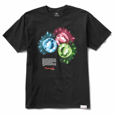 Diamond Supply Co.Herren Farbig TShirt Schwarz Kleidung Bekleidung