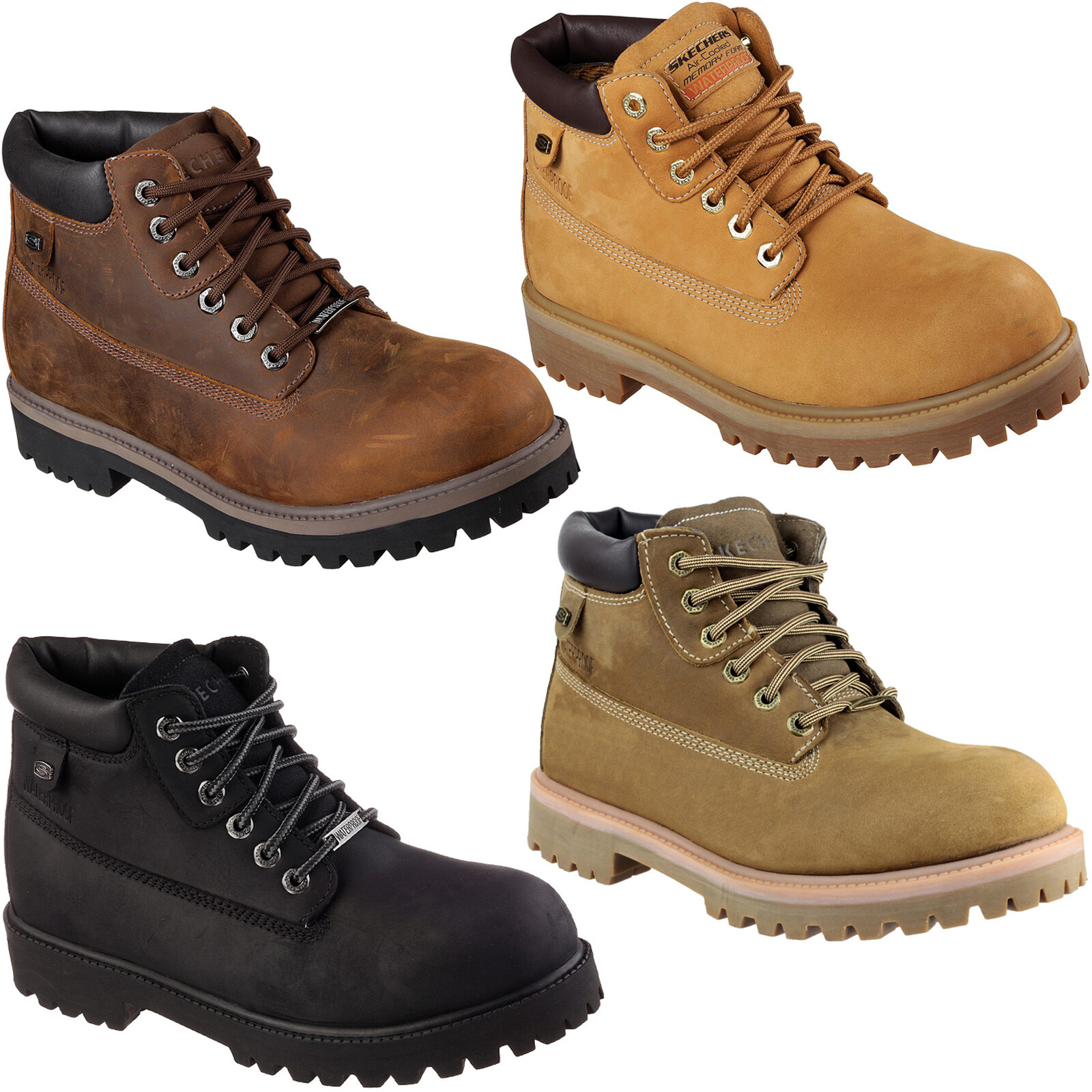 skechers memory foam waterproof