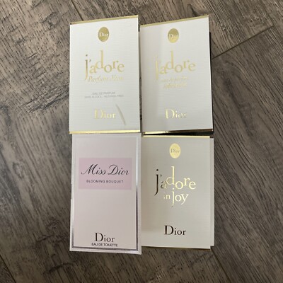 4x New Mix Dior j adore And Miss Dior Parfume Samples
