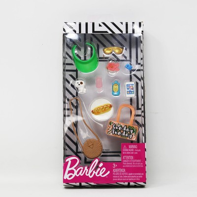 Barbie Accessories Pack With 11 Sunday Funday Storytelling Pieces by Mattel NEW!