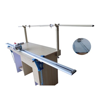 Fabric End Cutter w/86'' Rack & Digital Counter 220V High Speed Delay Function