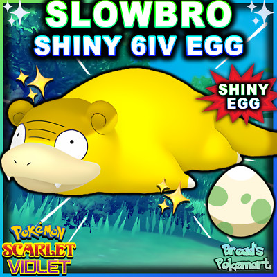 Galarian SLOWPOKE   SHINY 6IV EGG   Pokemon SCARLET and VIOLET - Hatches Max IVs