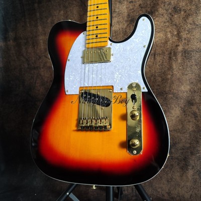 TL Electric Guitar Vintage Sunburst HS Pickup Solid Body Fixed Bridge Fast Ship